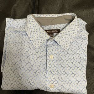 Michael Kors Classic Fit Short Sleeve Dress Shirt